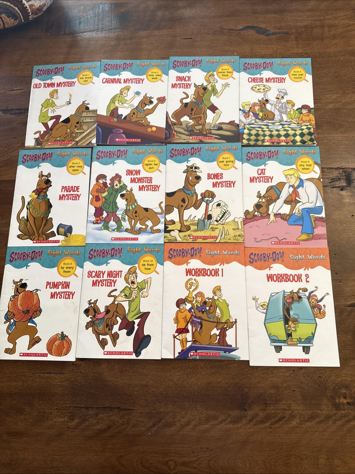 Scholastic Scooby Doo Learn To Read Sight Words Books 1-10 & 2 Workbooks Kids Ed