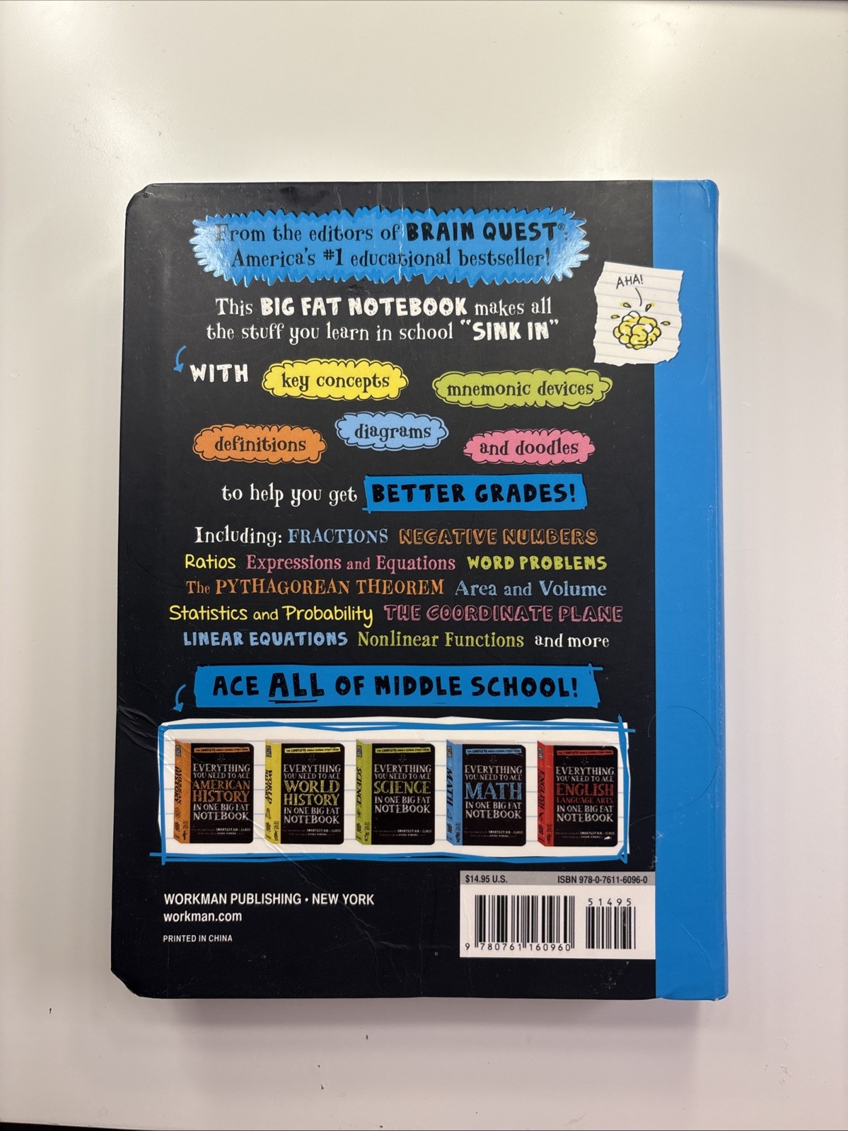 Everything You Need To Ace Math In One Big Fat Notebook (2016)