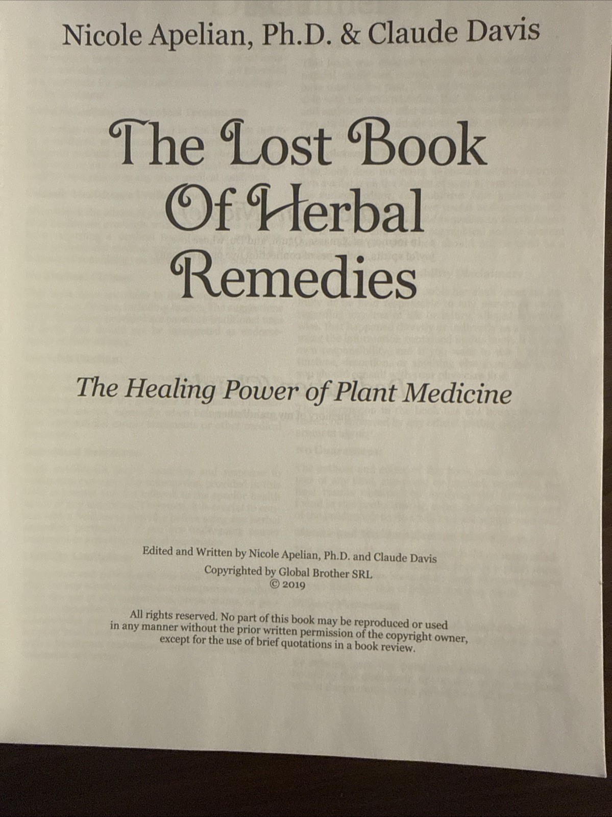 The Lost Book of Herbal Remedies
