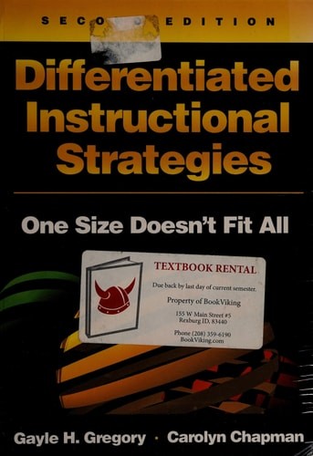 Differentiated Instructional Strategies: One Size Doesn’t Fit All by , Good Book