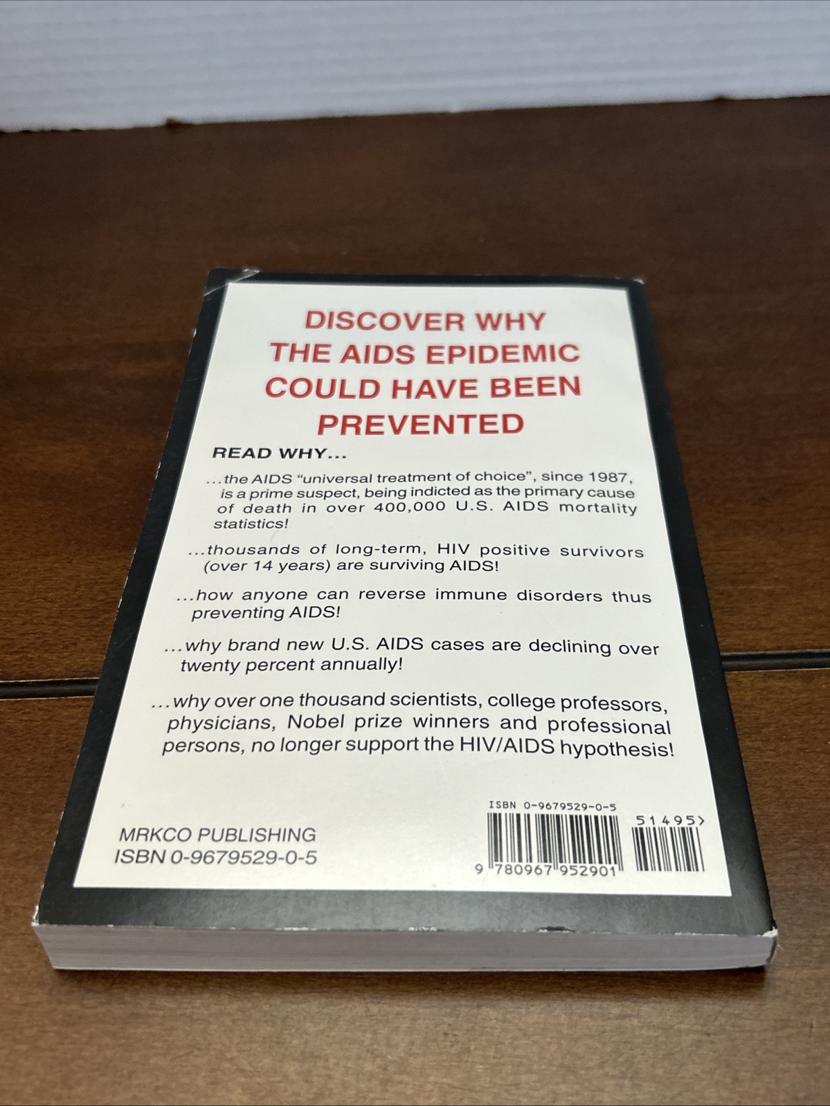 The AIDS Indictment by Kitzerow, Marvin R., Jr.; Marvin R. Kitzerow Jr.