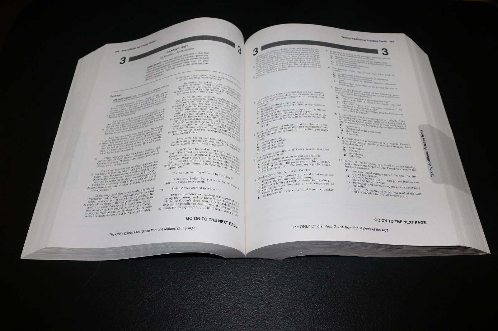 The Official ACT Prep Guide 2022-2023 softcover book