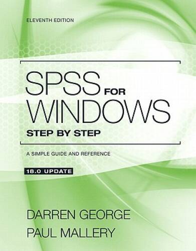 SPSS for Windows Step by Step: A Simple Guide and Reference 18.0 Update ( – GOOD