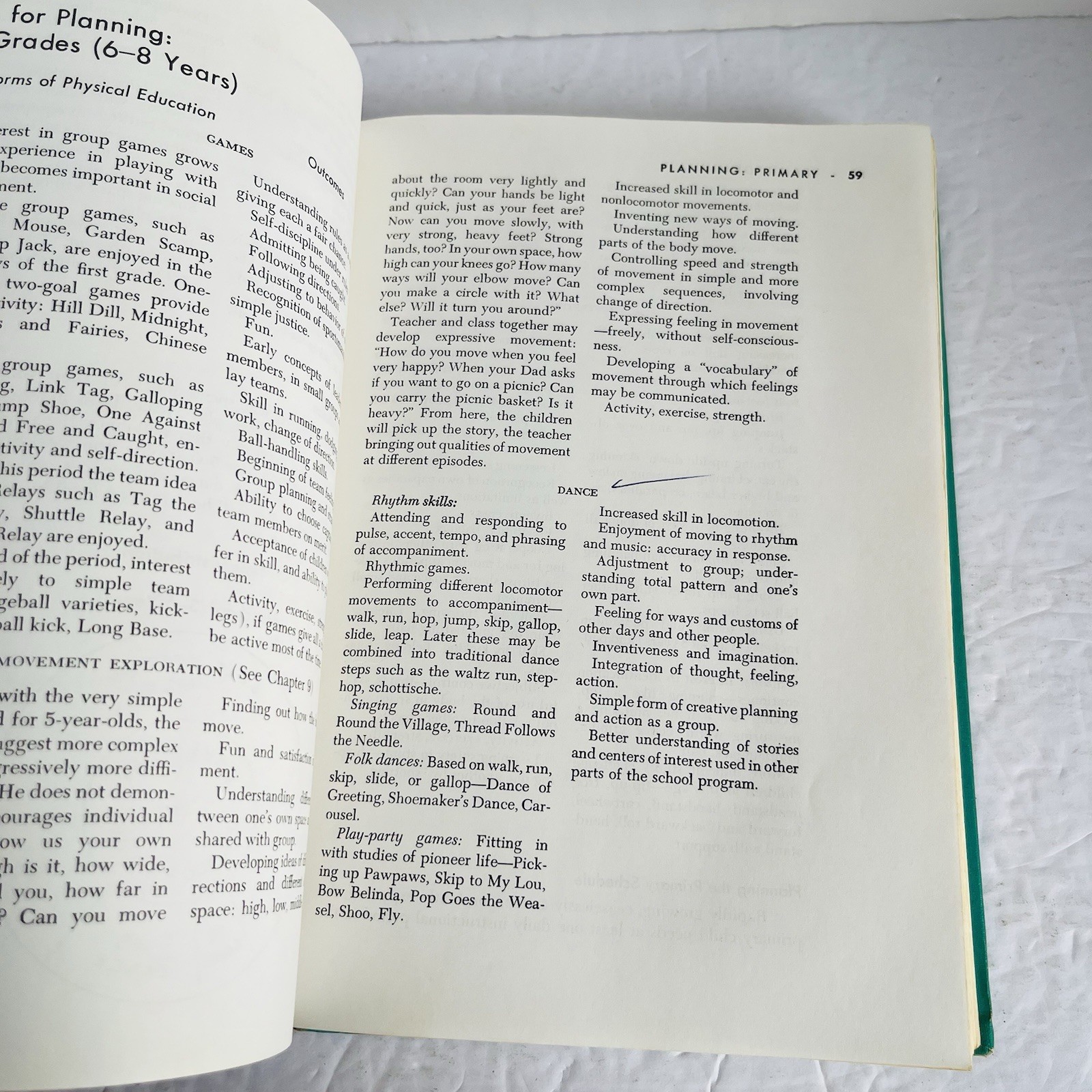 Vintage 1963 Physical Education for Children Halsey Porter Holt Rinehart Textboo