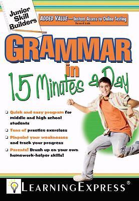 Grammar in 15 Minutes a Day: Junior- 1576856623, paperback, Learning Express Edi