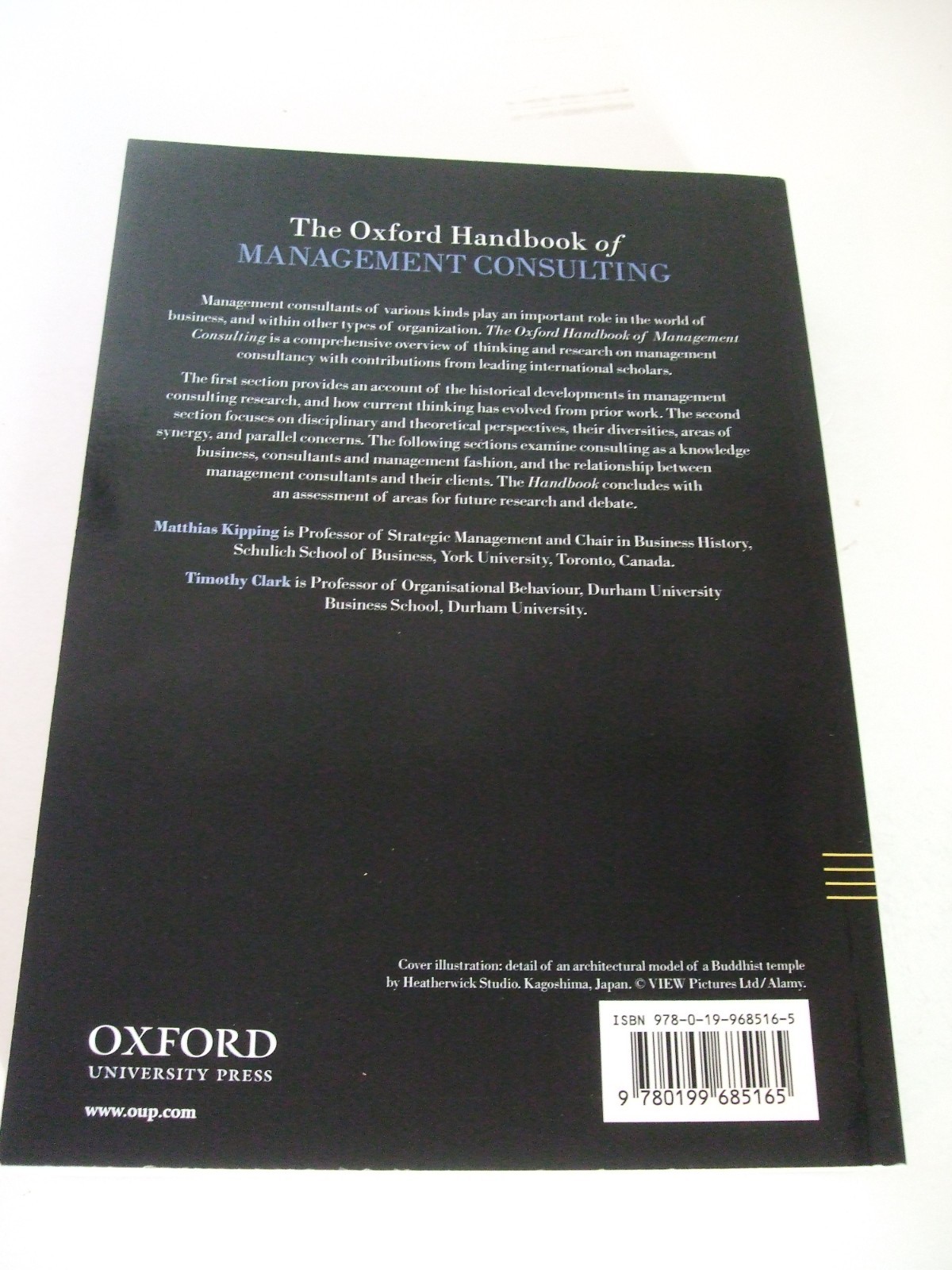 The Oxford Handbook of Management Consulting. 2013