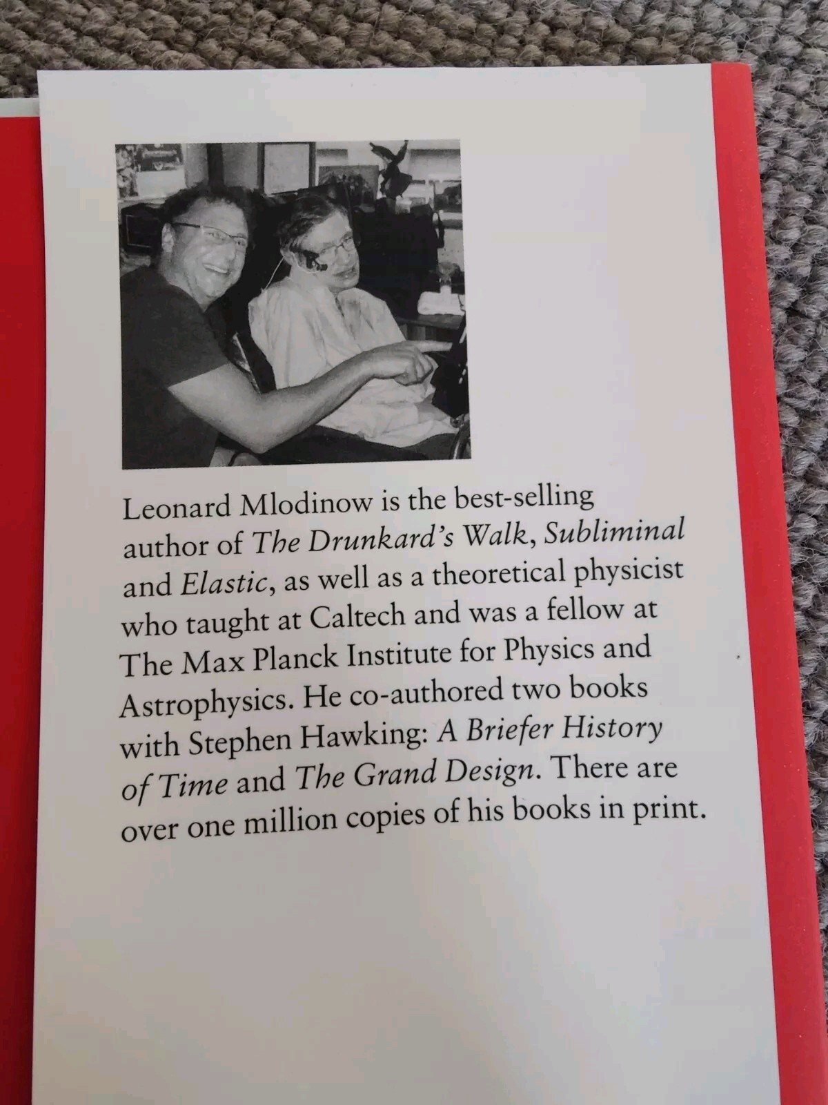 Stephen Hawking A Memoir Of Friendship & Physics 2020 Leonard Mlodinow