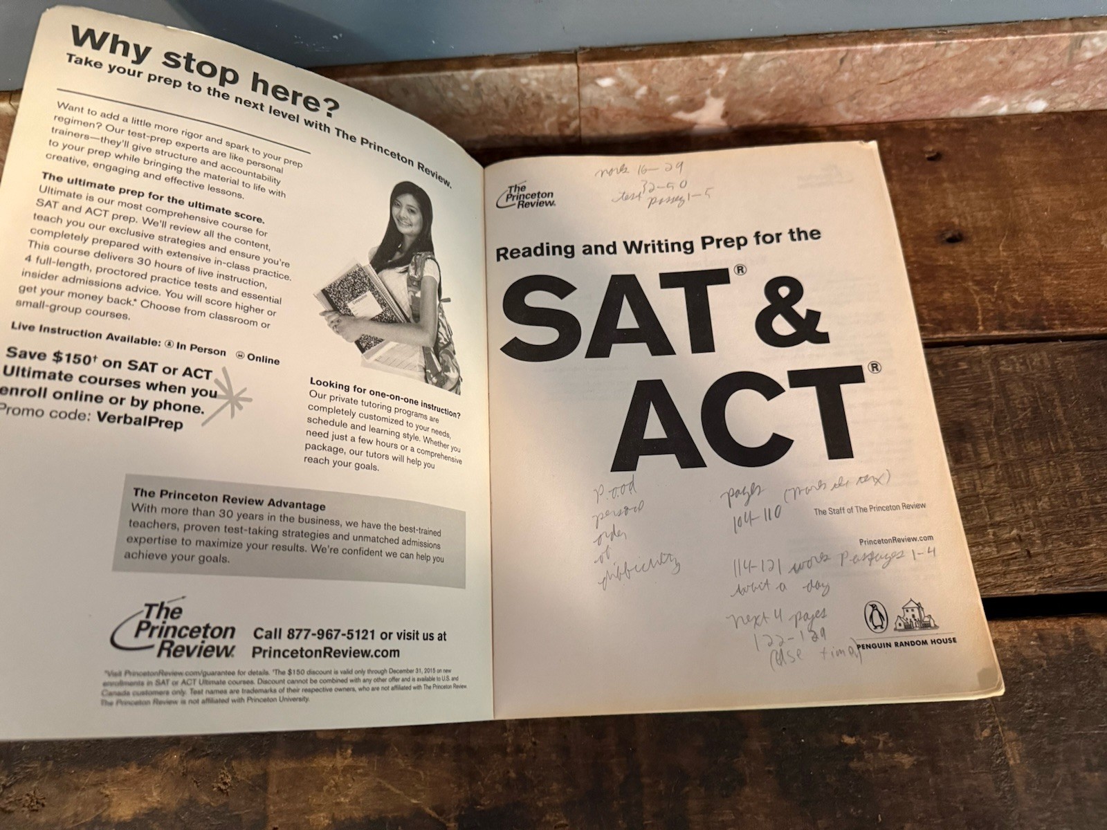 Two Book Lot SAT & ACT college test preparation books from The Princeton Review