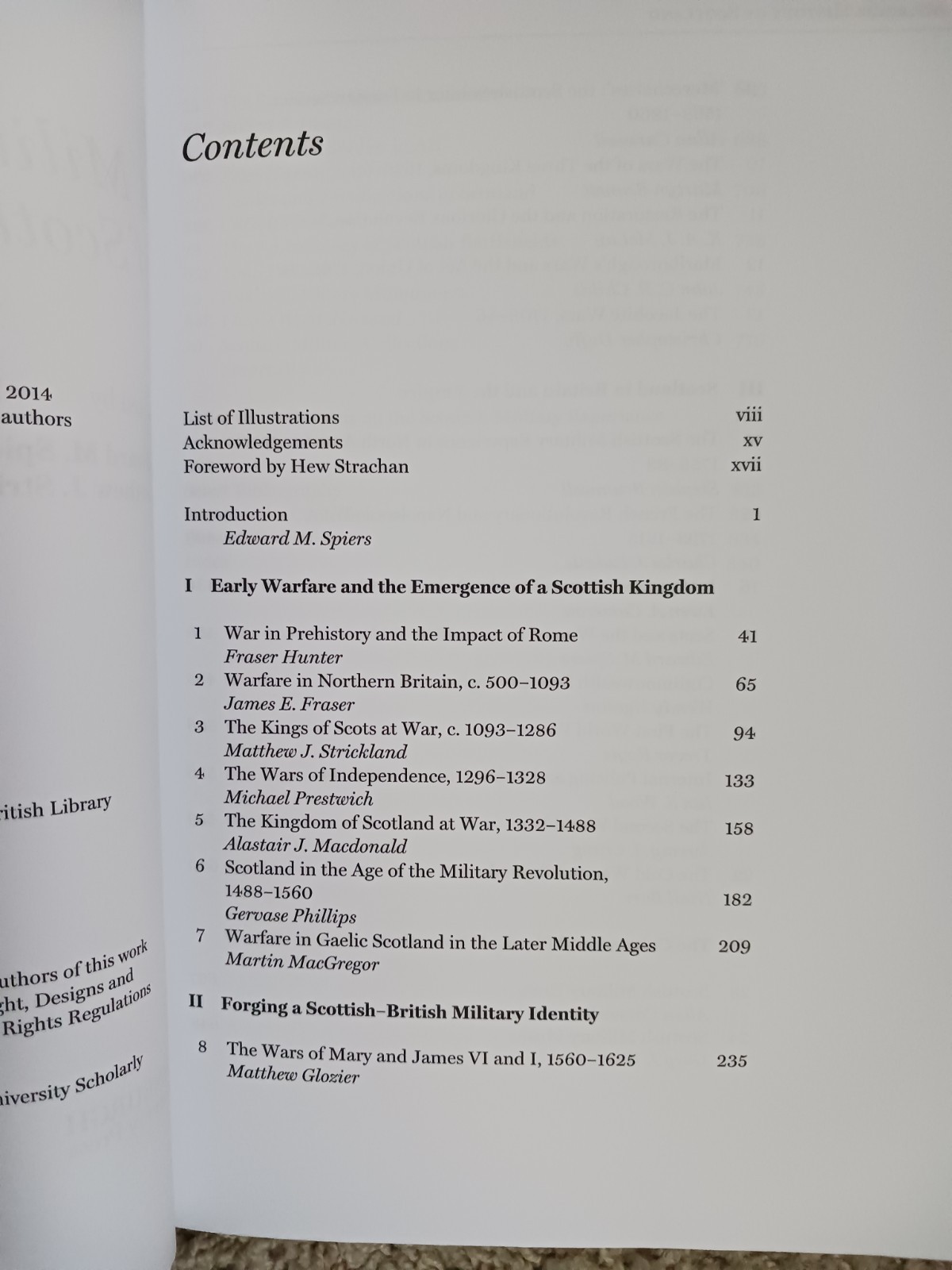 A Military History of Scotland Ed. Spiers/soft cover 2014/890 pages