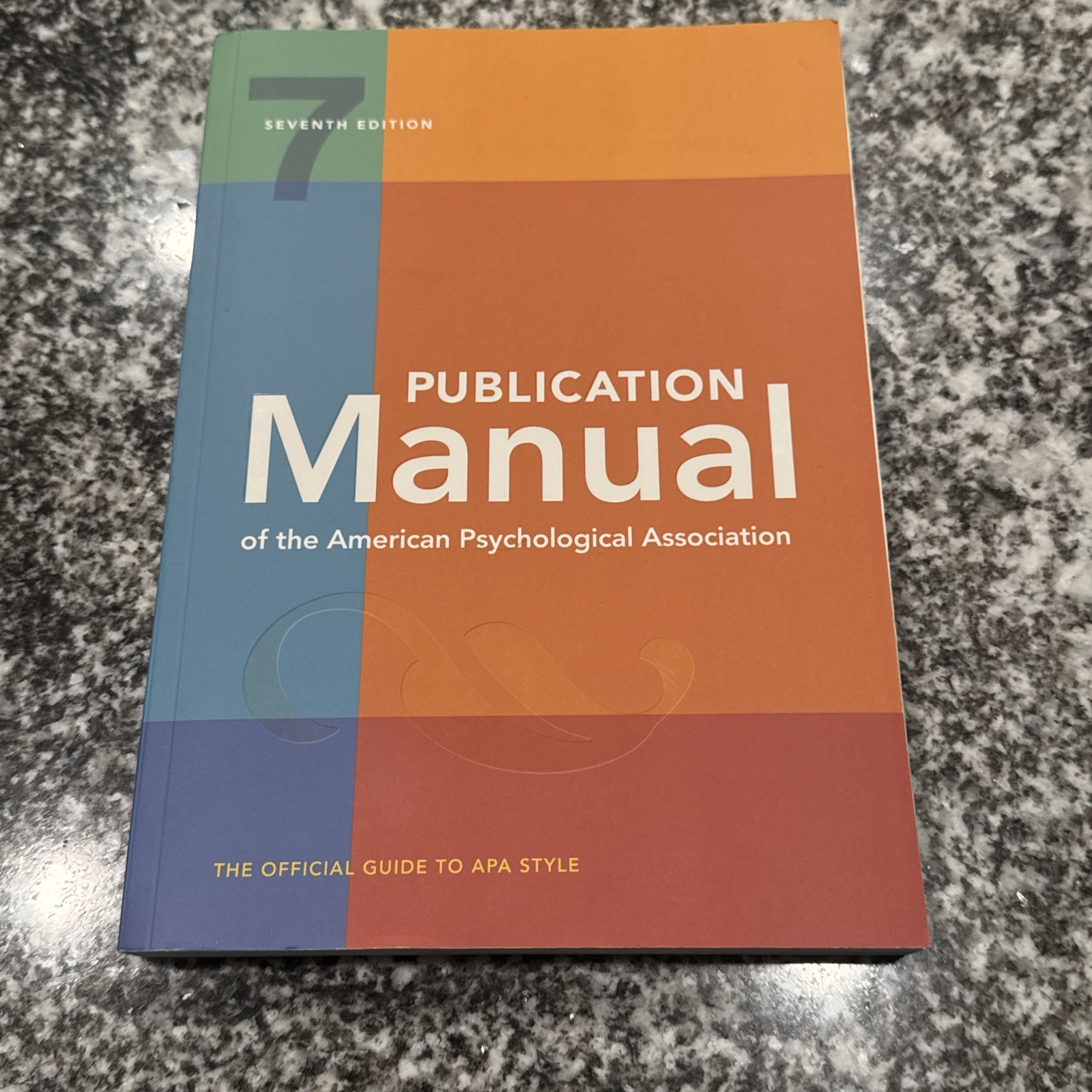 Publication Manual APA 7th Edition Hardcover by American Psychological Associat…