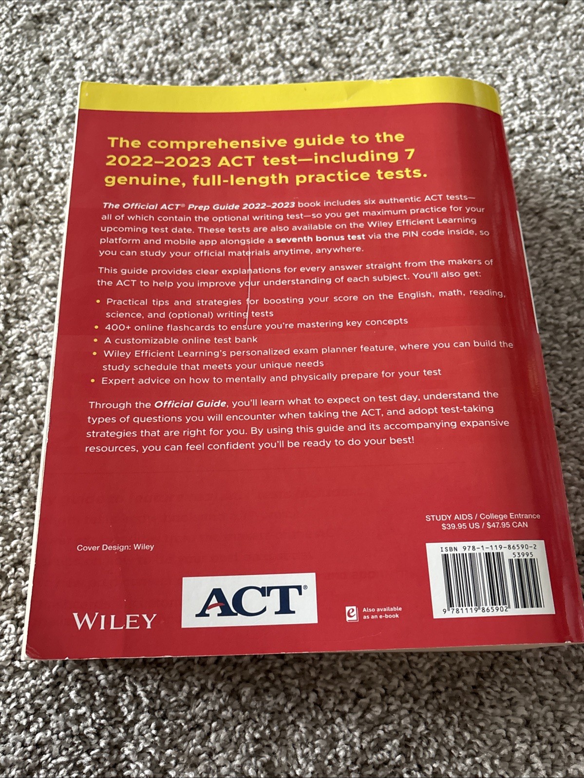 The Official ACT Prep Guide 2022-2023, Book