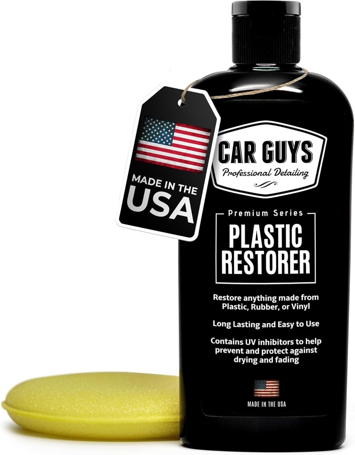 Plastic Restorer for Interiors & Exteriors – 8 Oz with Foam Applicator