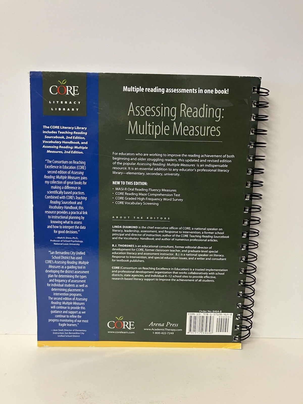 Assessing Reading Multiple Measures 2nd Edition 2007 Spiral Paperback VERY GOOD