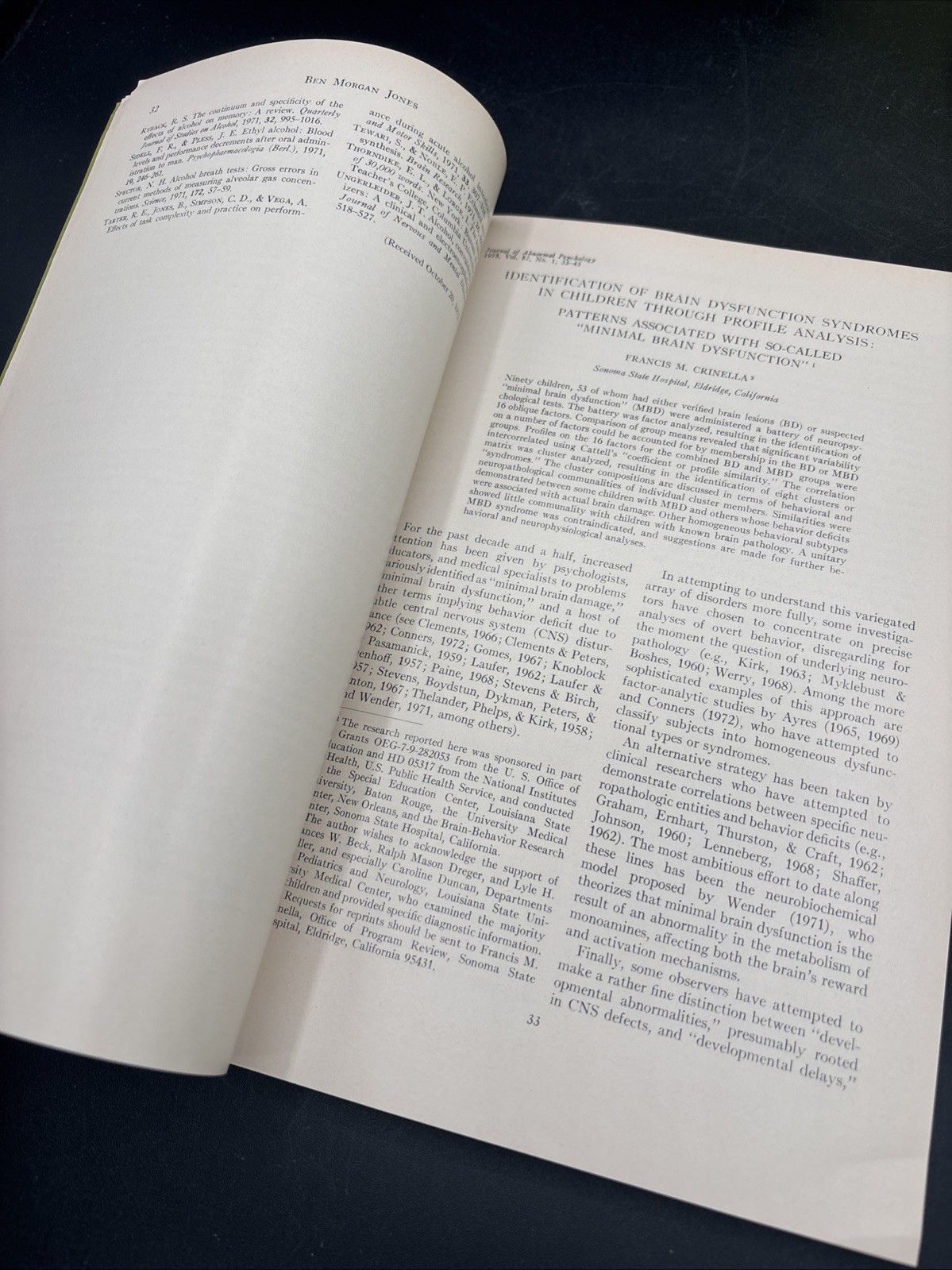 1973 Journal Of Abnormal Psychology Vol 82 1-2-3 APA Behavior Drug Treatment