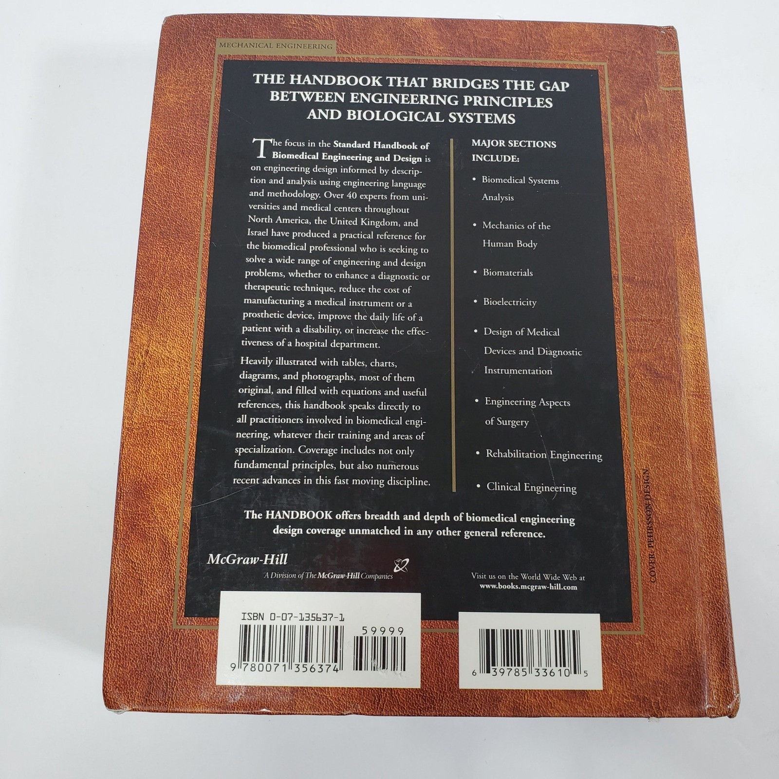 Handbook of Biomedical Engineering Design Myer Kutz Brown McGraw-Hill