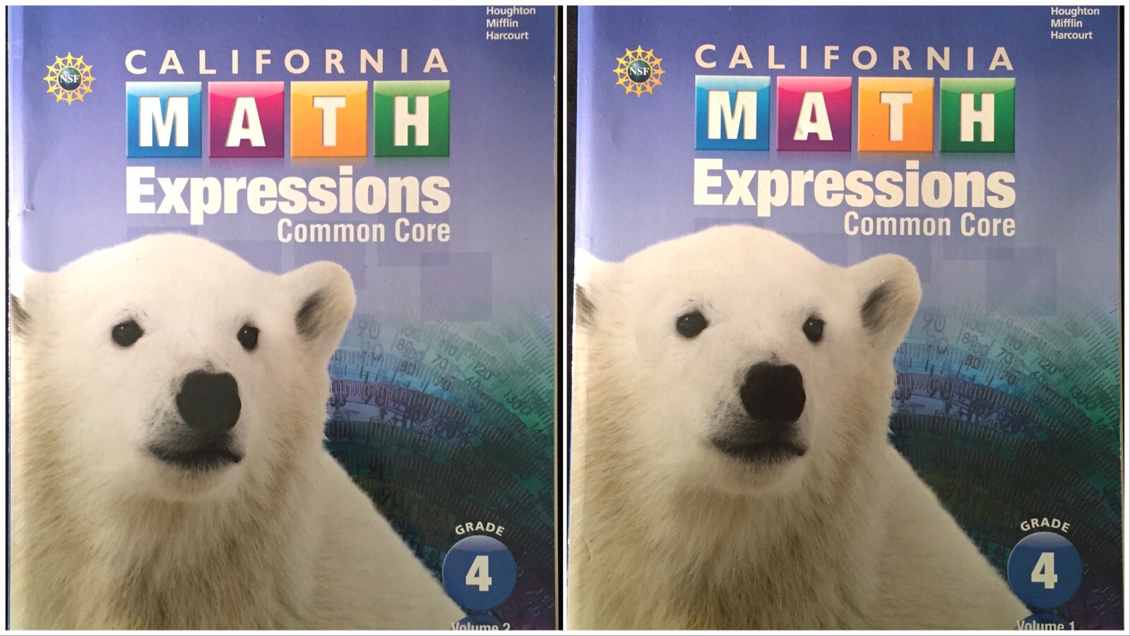 Math Expressions California Common Core Student Activity Book Vol 1&2 Grade 4