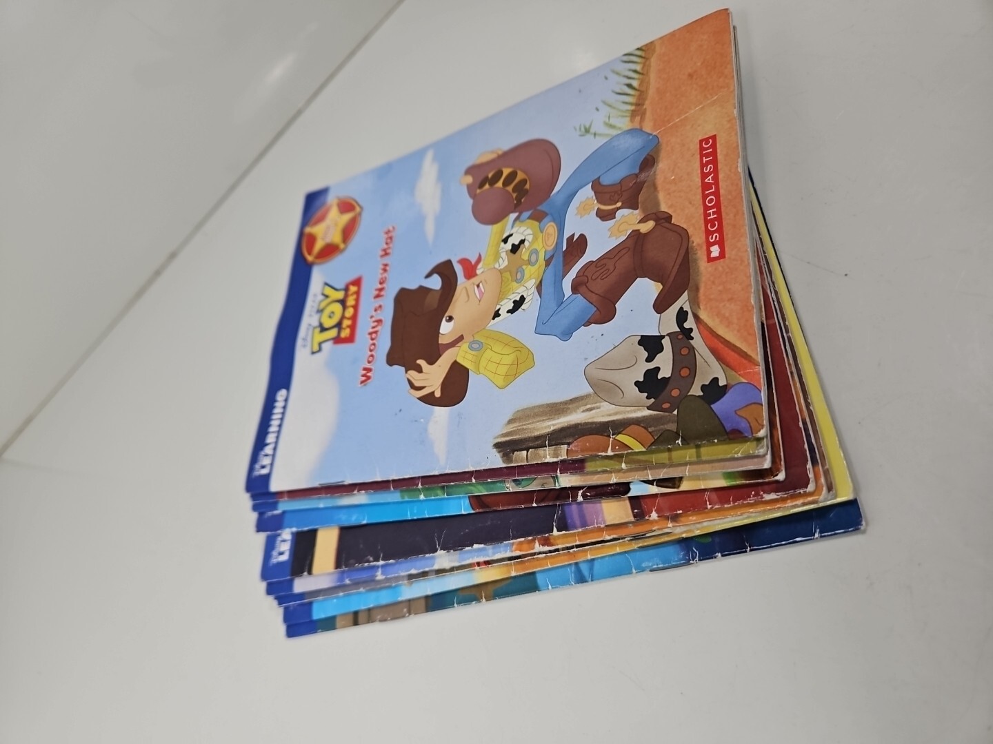 Disney LEARNING TOY STORY BOOK LOT PIXAR SCHOLASTIC 9 BOOK SET WOODY BUZZ GUC