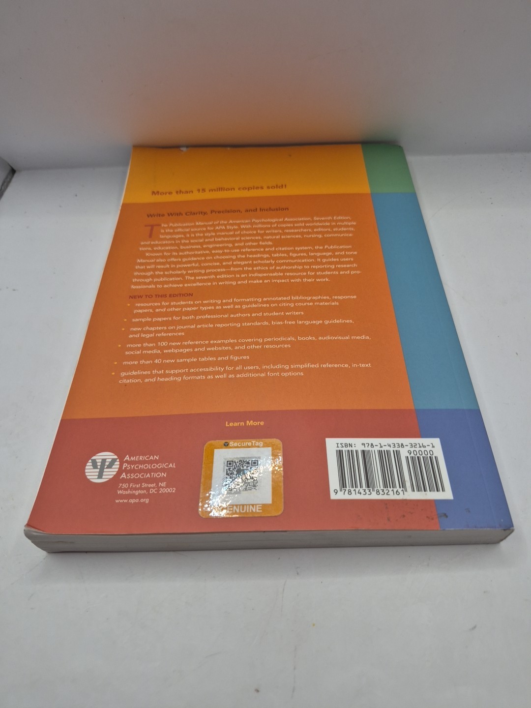 Publication Manual (OFFICIAL) 7th Edition of the American Psychological…