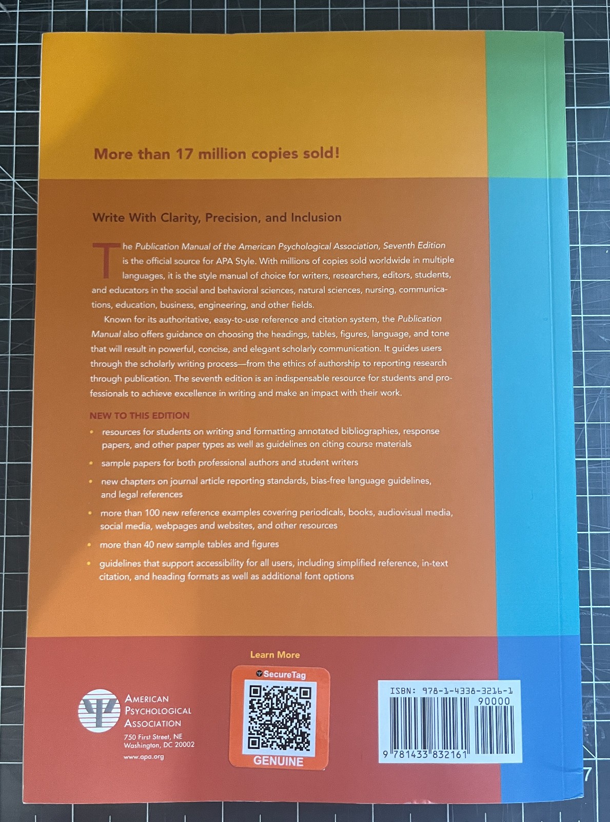 Publication Manual (OFFICIAL) 7th Edition of the American Psychological…