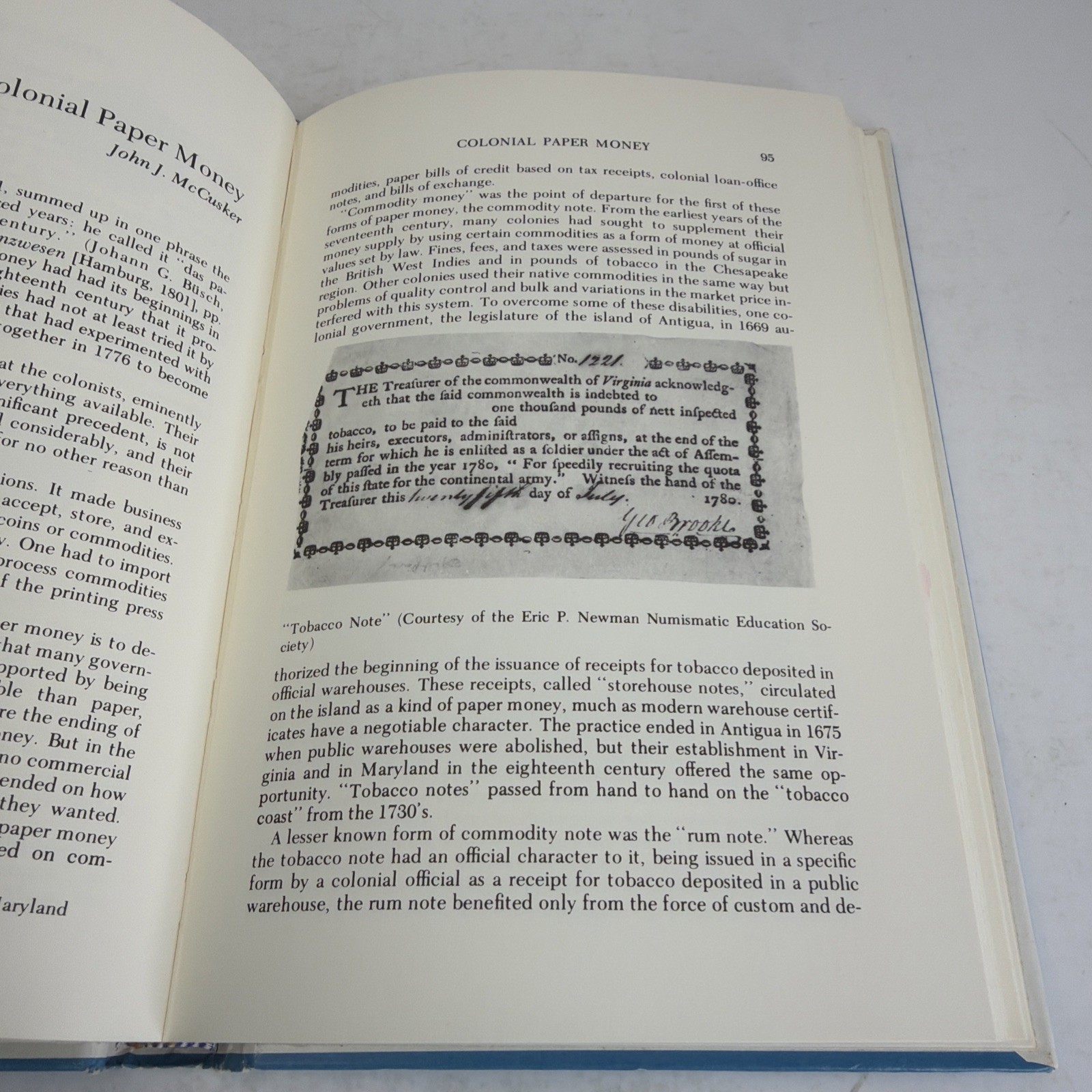 Studies on Money in Early America by Eric P. Newman & Richard G. Doty 1976 HC