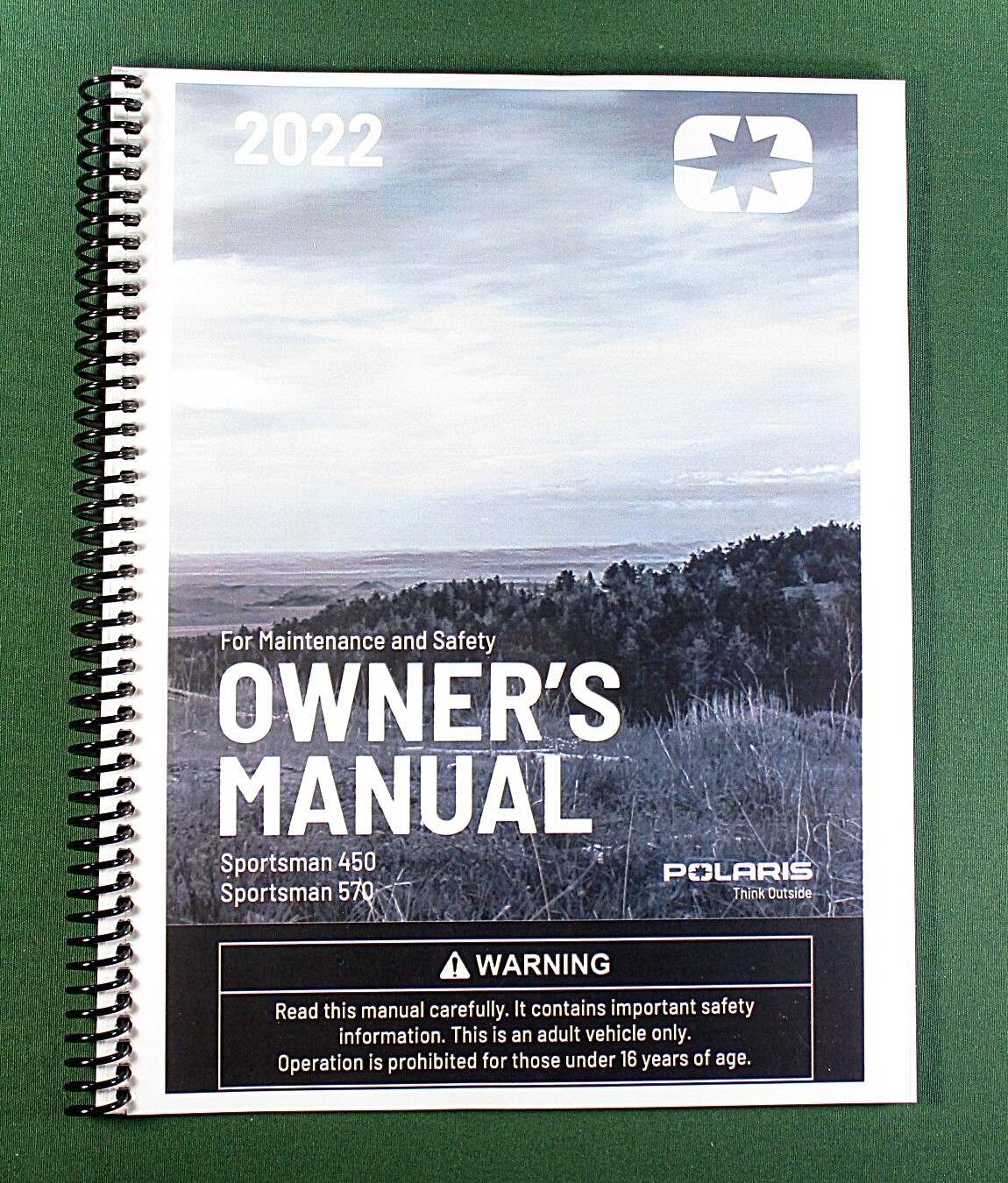 2022 Polaris Sportsman 570 EPS Owner’s Manual: 219 Pages & Protective Covers