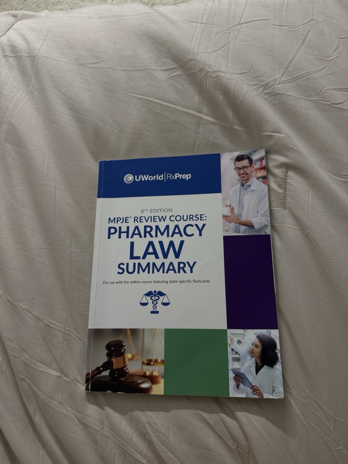 UWorld RxPrep’s MPJE Review Course 2025 8th Edition. Pharmacy Law Summary Book
