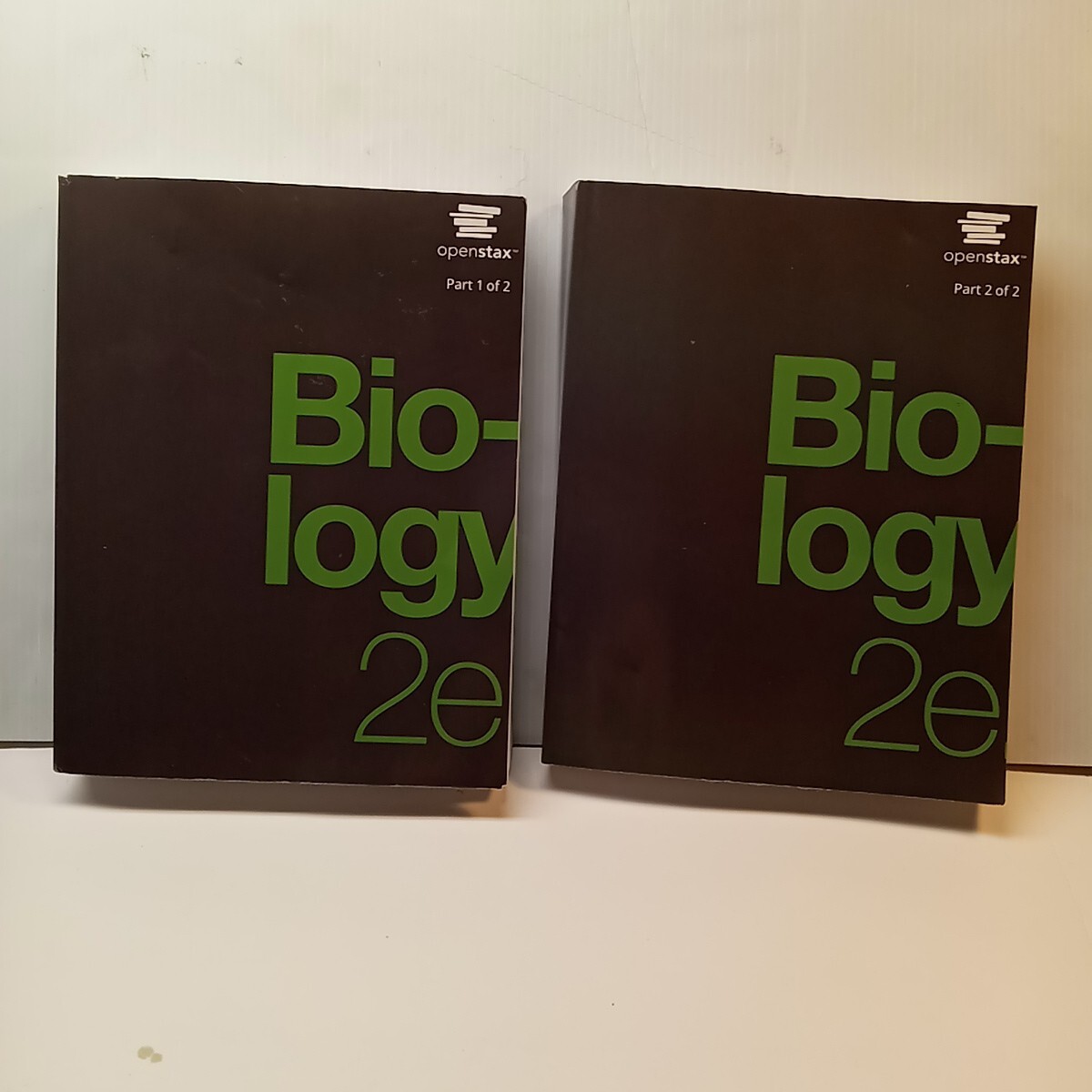 OpenStax-Biology 2e-2020-Mary Ann Clark Volume 1 & 2 Set Softcover PB Very Good