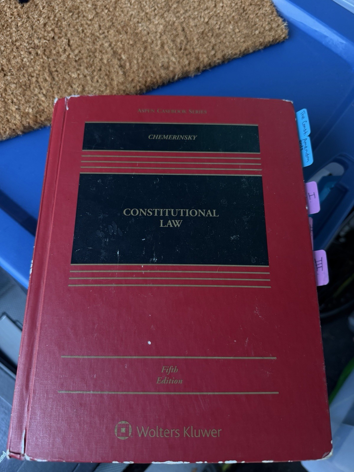 Erwin Chemerinsky Constitutional Law Fifth Edition Wolters Kluwer Aspen Casebook