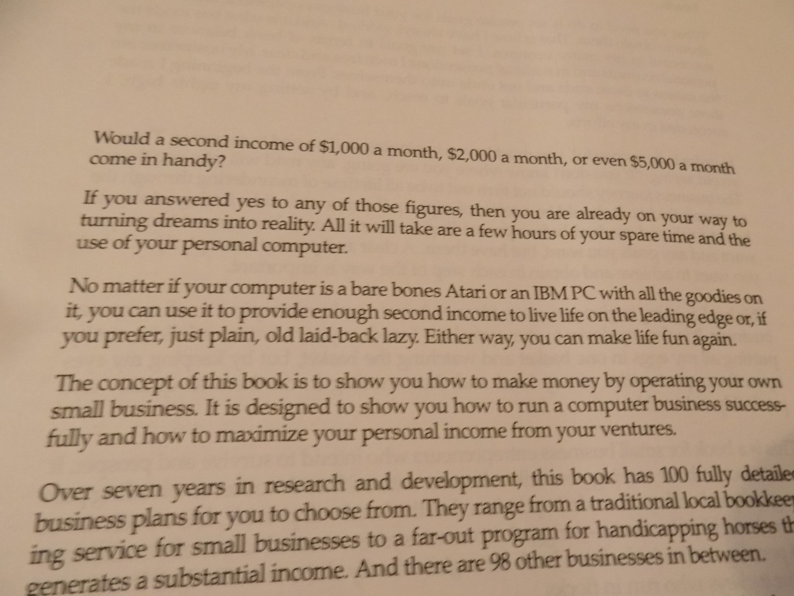 Computer Entrepreneur, For Financial Independence, NEW, Thick Book