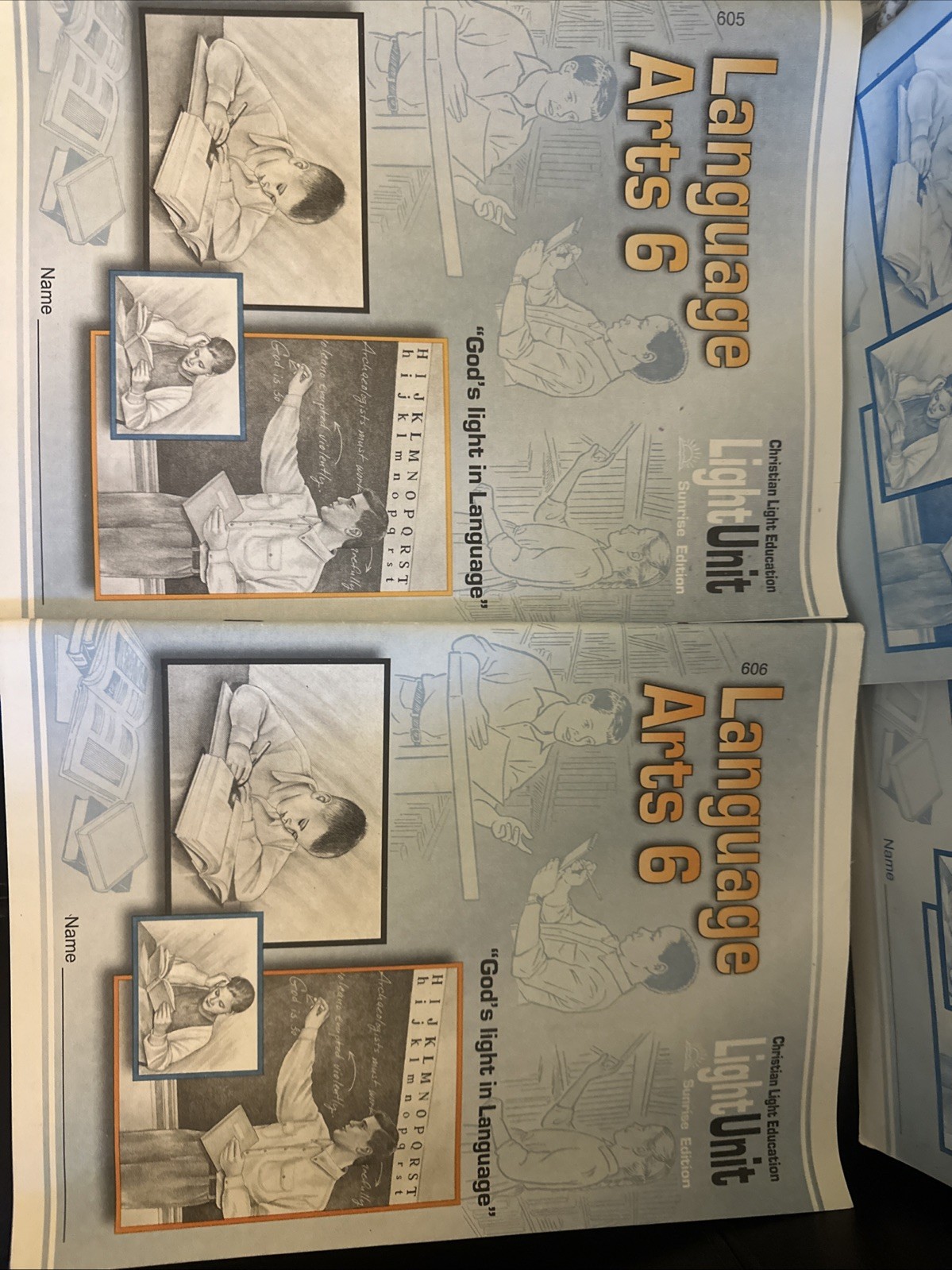 Christian Light Education Language Arts 6 – lot of 12 books – teacher’s guide