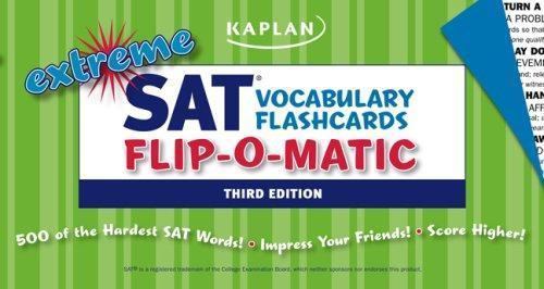 Extreme SAT Flashcards Flip-O-Matic, Kaplan, 9781419551567