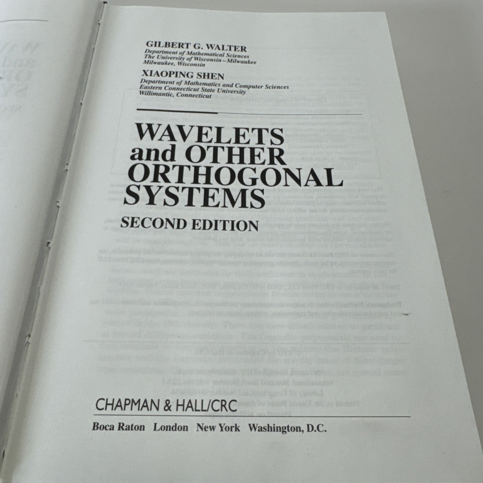 Wavelets and Other Orthogonal Systems 2nd Edition Studies In Advanced Mathematic