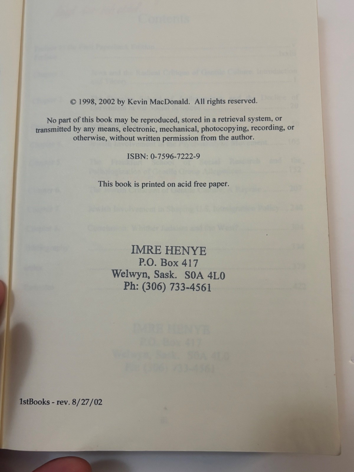 The Culture of Critique: An Evolutionary Analysis of Jewish Involvement in Twent