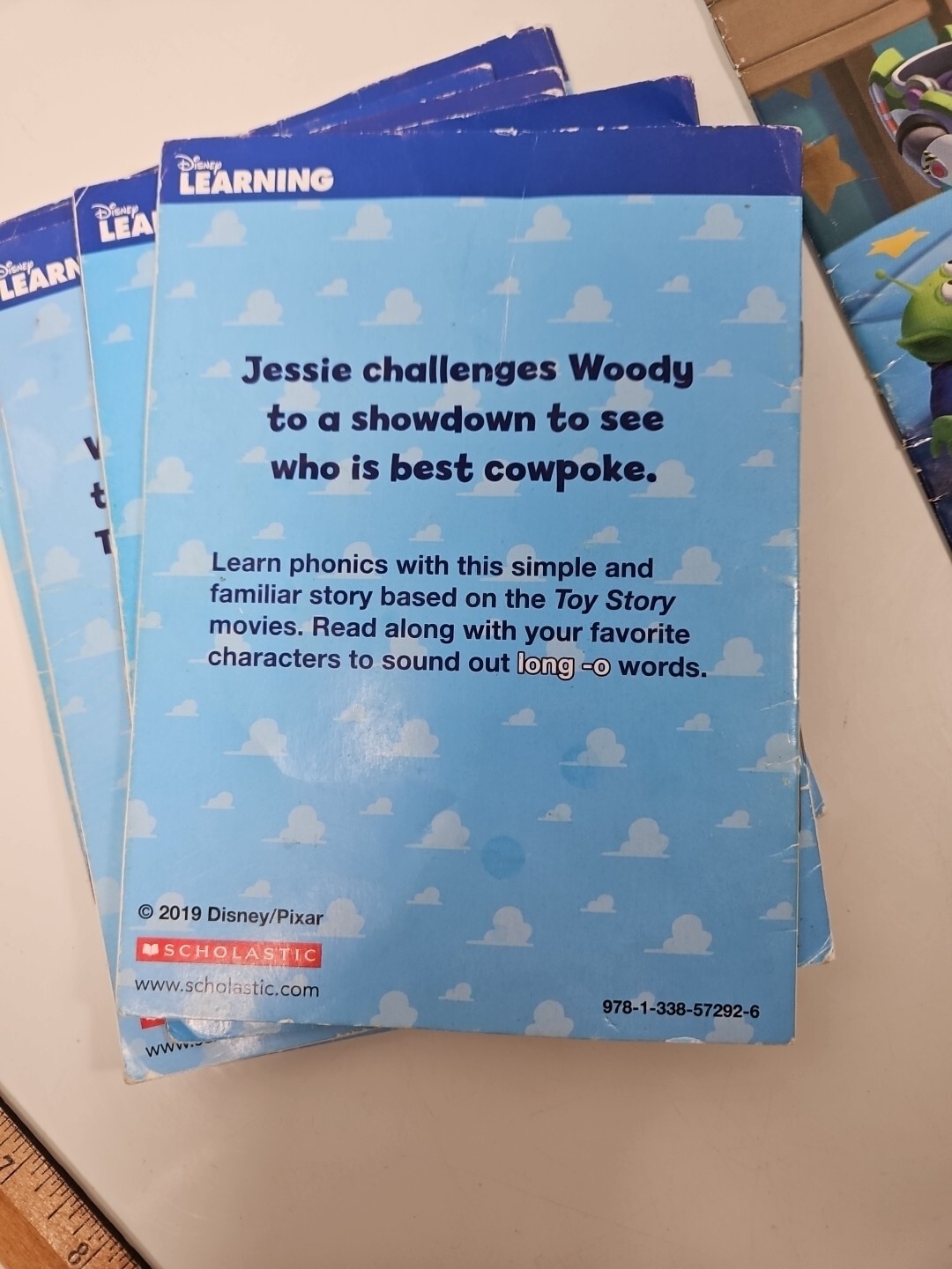 Disney LEARNING TOY STORY BOOK LOT PIXAR SCHOLASTIC 9 BOOK SET WOODY BUZZ GUC
