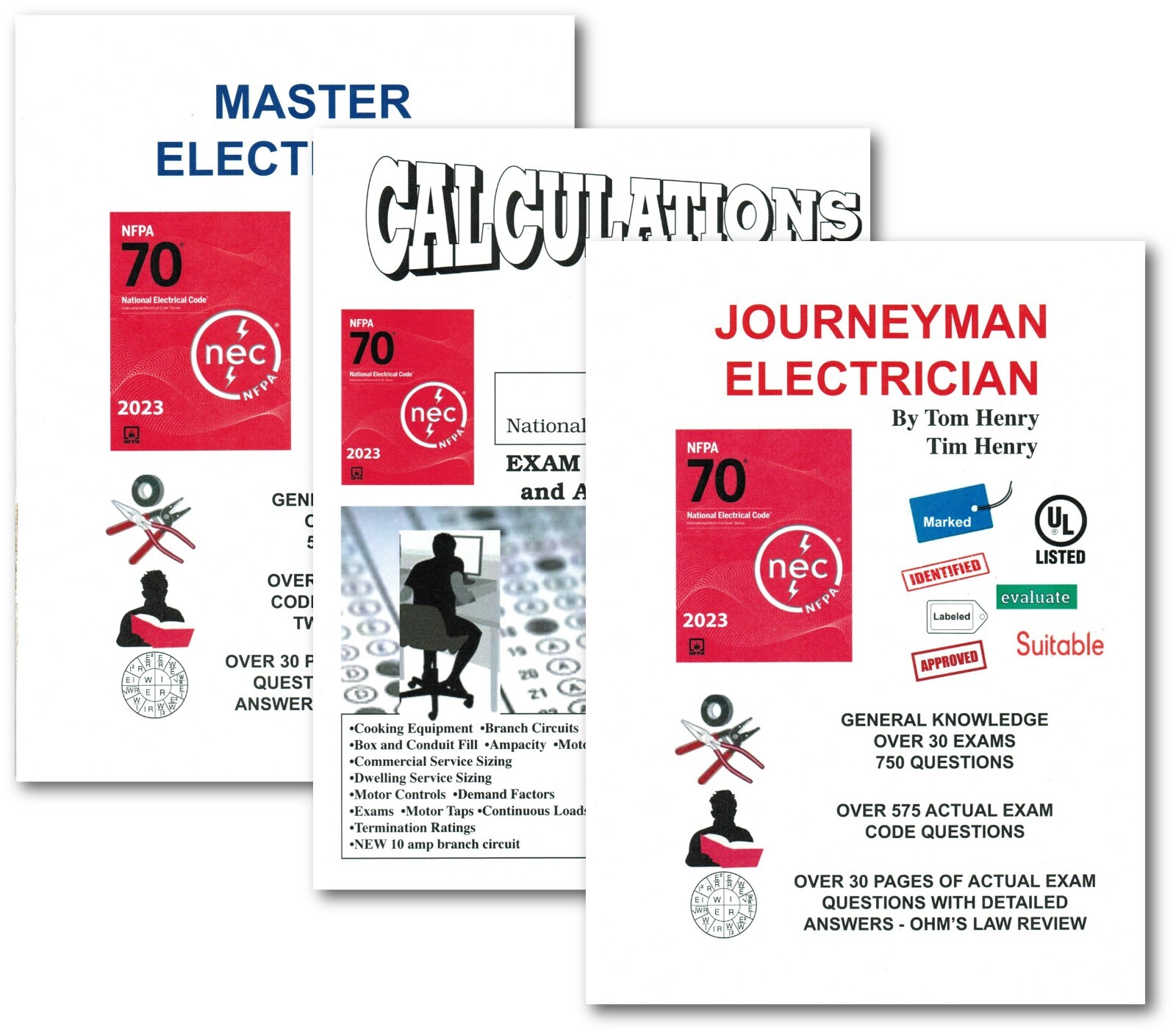 Tom Henry’s Calculations, Journeyman & Master Elecrician based on NFPA NEC 2023