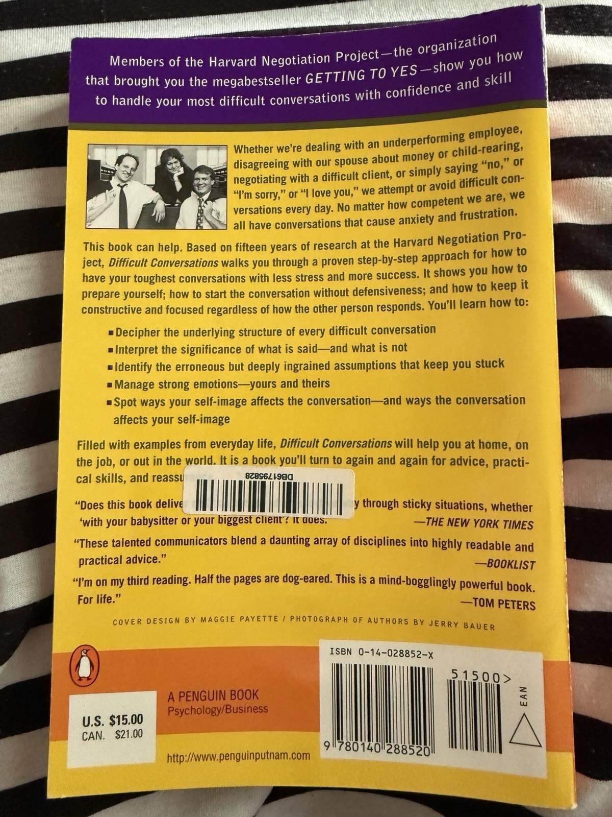 Difficult Conversations : How to Discuss What Matters Most by Douglas Stone