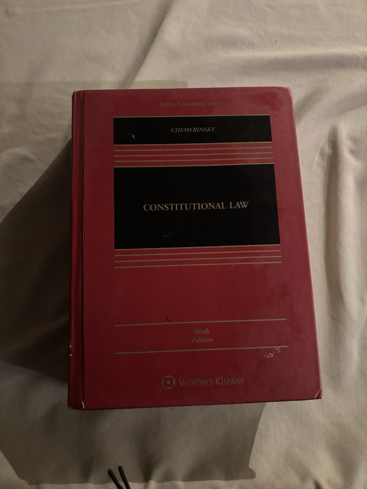 Constitutional Law 6th Edition -LIKE NEW- by Chemerinsky – Aspen Casebook Series