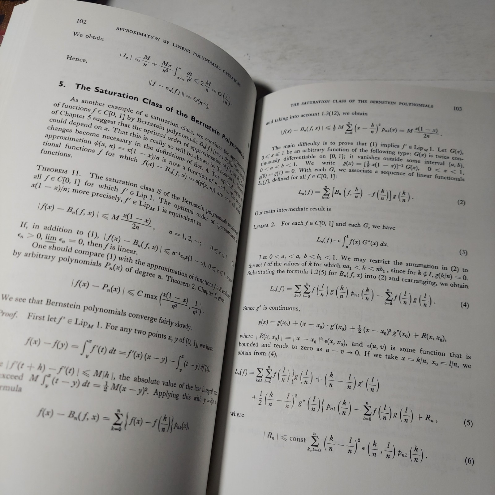 APPROXIMATION THEORY – G.G. Lorentz Ex-libris