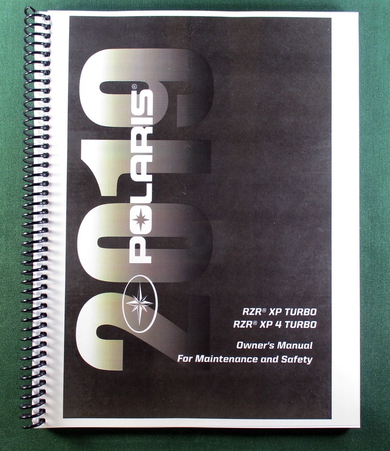2019 Polaris RZR XP Turbo Owner’s Manual: Full Color & Protective Covers!