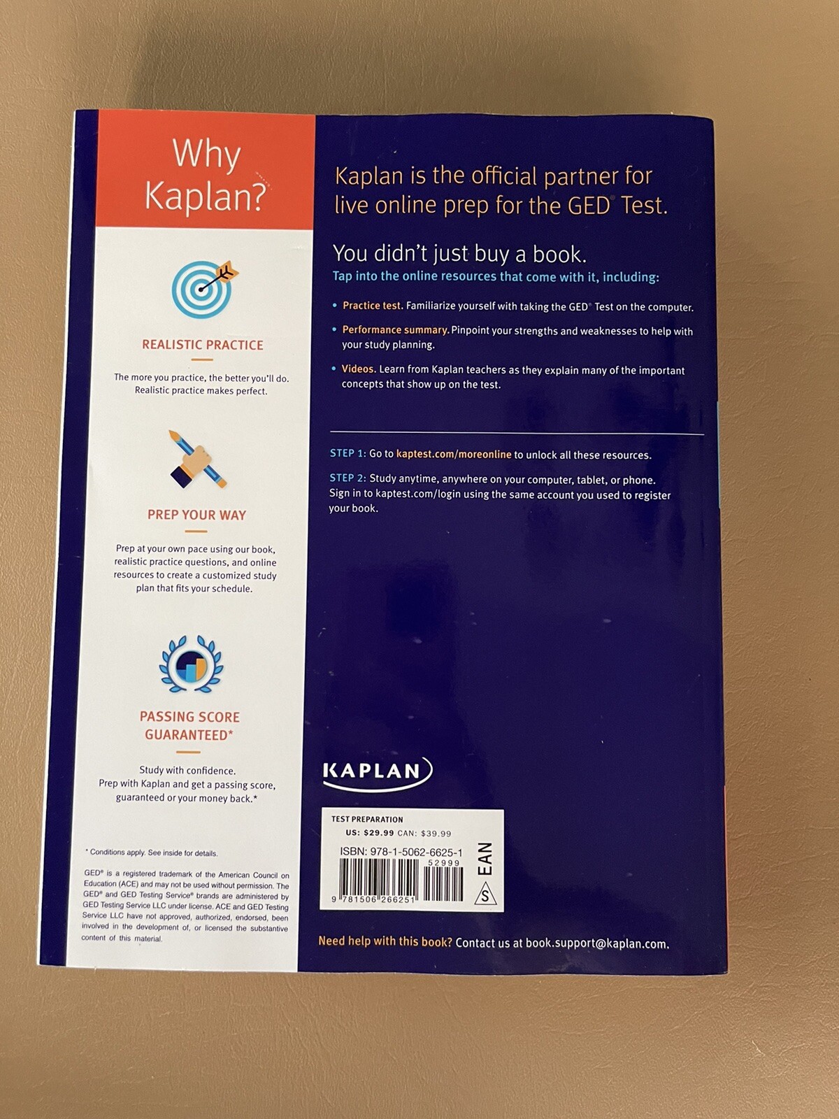 Kaplan Test Prep Ser.: GED Test Prep Plus 2021 : 2 Practice Tests + Proven…