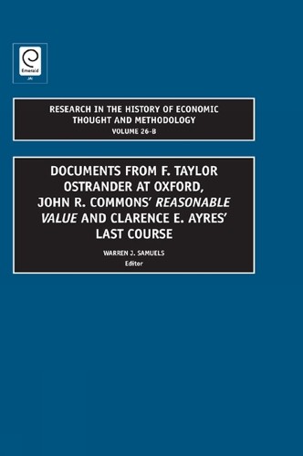 Documents from F. Taylor Ostrander at Oxford, John R. Commons… – 9781846639067