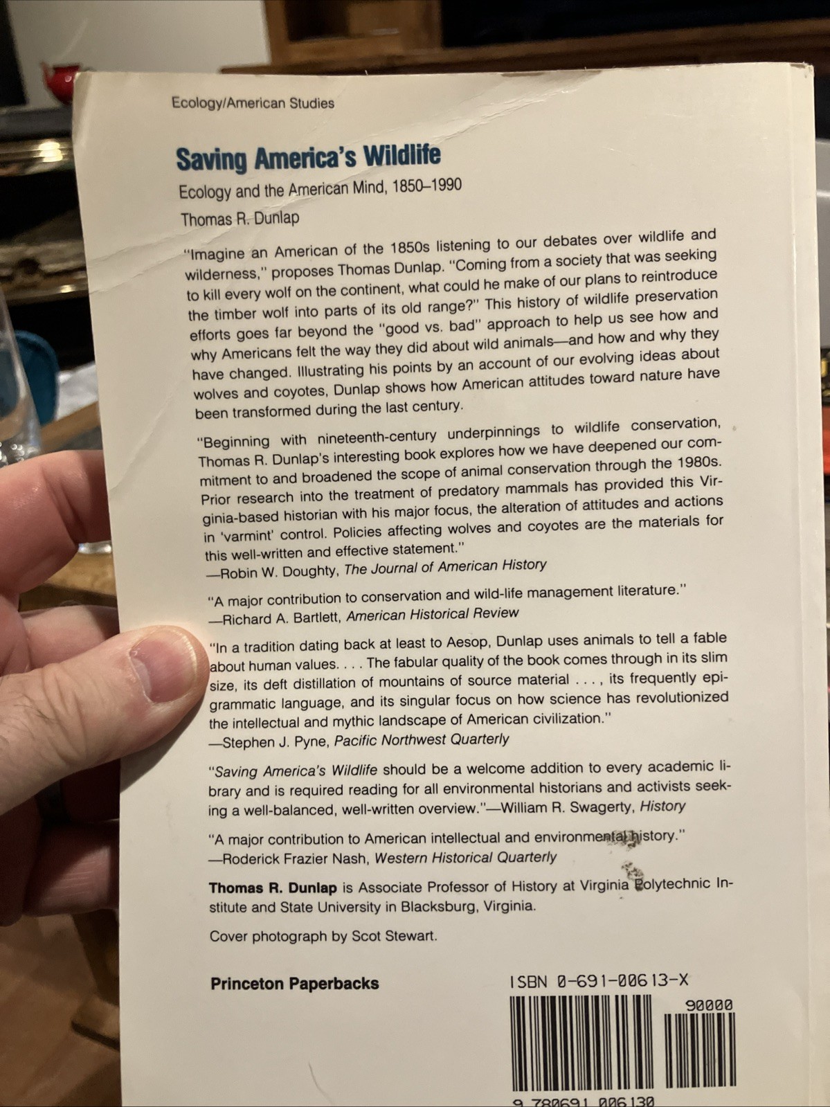 Saving America’s Wildlife: Ecology and the American Mind, 1850-1990 by Dunlap
