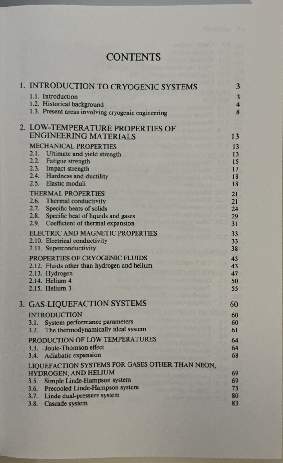Cryogenic Systems Vintage 2nd Edition 1985 Hardcover-***ACCEPTABLE-READ NOTES***