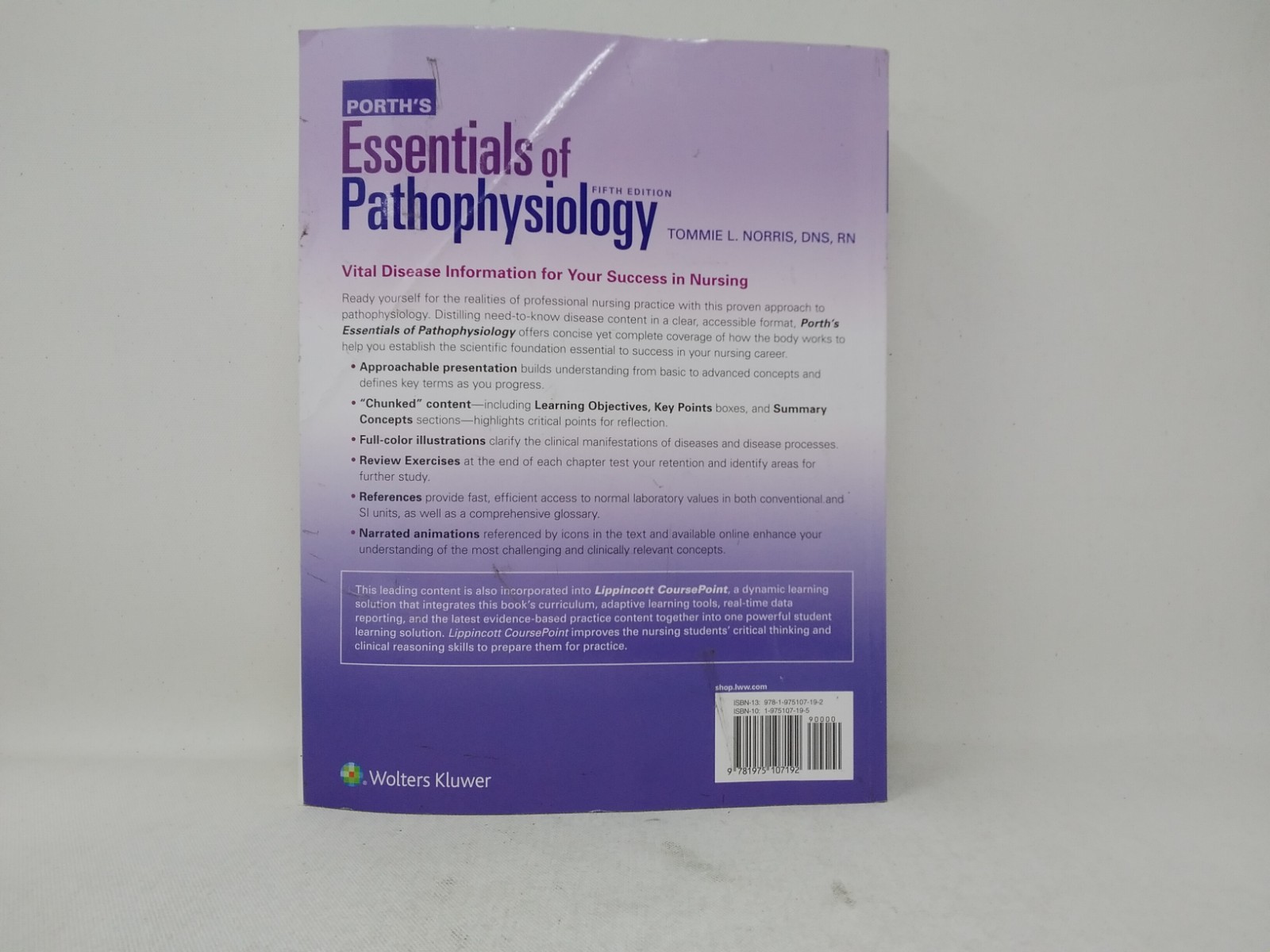 Porth’s Essentials of Pathophysiology by Tommie L. Norris – 5th Ed.