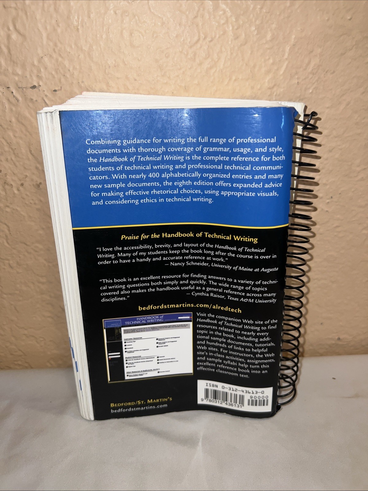 HANDBOOK OF TECHNICAL WRITING By Alred, Brusaw & Oliu – 8th Edition 2006 GREAT