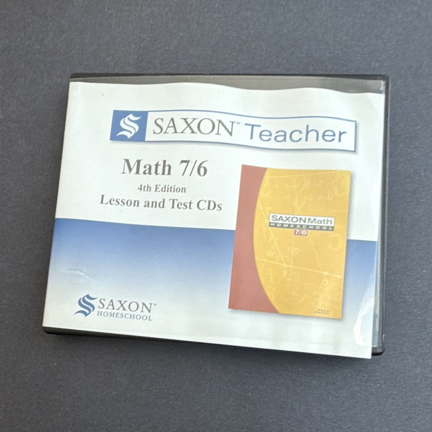 Saxon Teacher Math 7/6 Lesson & Test CDs 2010 4th Ed Intermediate