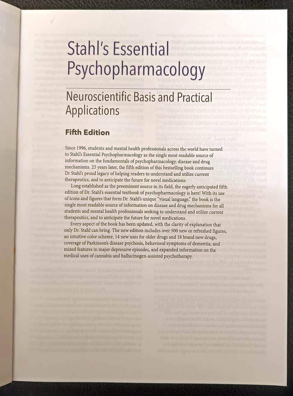 Set Of 5 Stahl’s Essential Psychopharmacology Neuroscientific Basis Practical