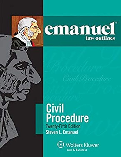 Elo : Civil Procedure 25e Paperback Steven Emanuel