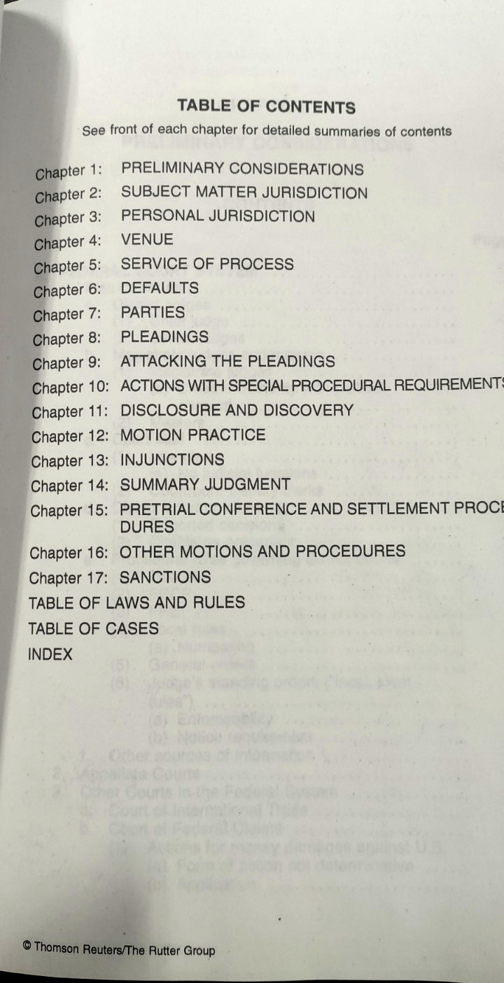 Rutter Practice Guide Federal Civil Procedure Before Trial NATIONAL Ed 2025 New