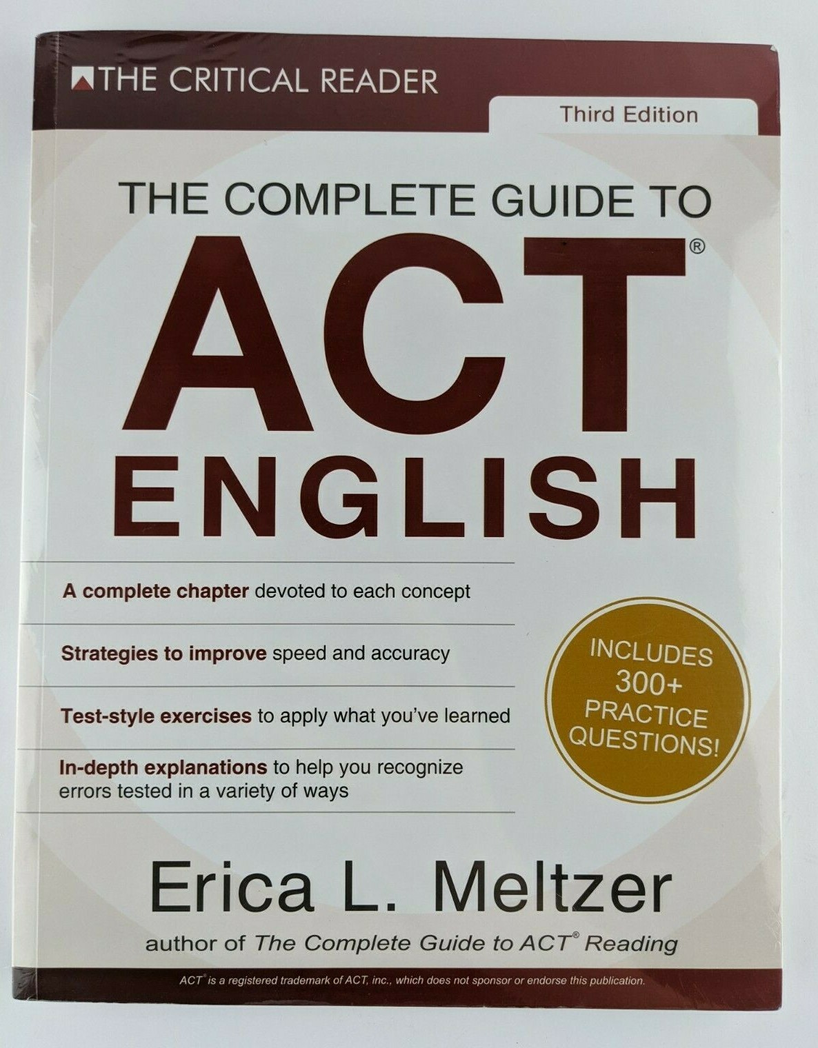 The Complete Guide to ACT English, 3rd Edition 2017, Trade Paperback – Unused